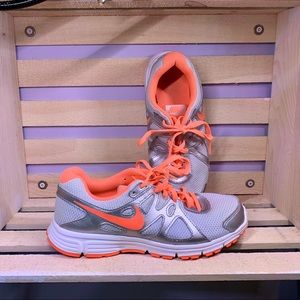Orange and Silver Nike Sneakers
